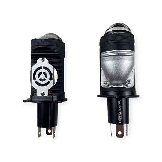 Автолампа з лінзою H4 12V-24V 60W EUROTUN NL-H 6000К 10000L CAN BUS радіатор LED Мукачево