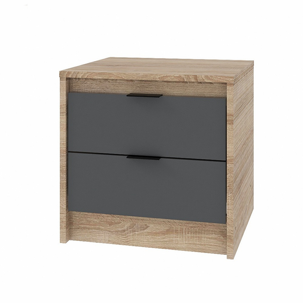 Тумба приліжкова Еверест Сіті-450 45,2х38х44,2 см Дуб сонома/Графіт (DTM-071089) Львів - фото 2