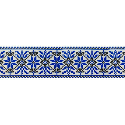 Скотч Buromax Вышиванка 48 мм х 35 м Синяя (BM.7007-68) Винница - изображение 2