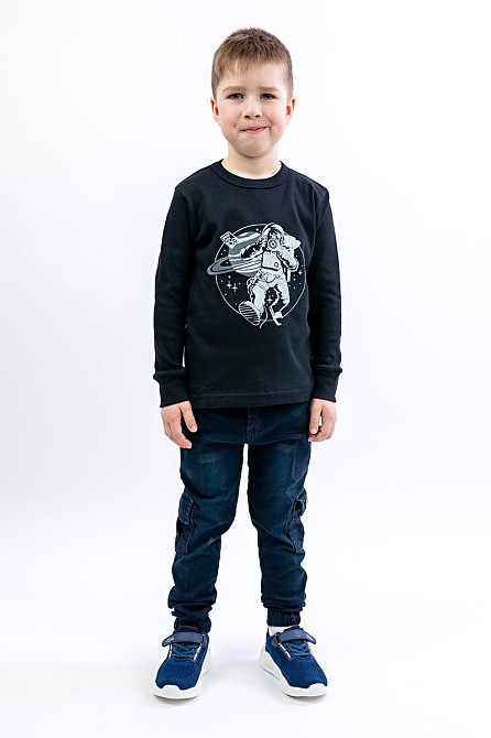 Світшот дитячий, Космос, чорний топ Крохатушка одяг Київ - фото 2