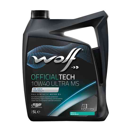 Моторне масло Wolf Official Tech Ultra MS 10W-40 5л Львів