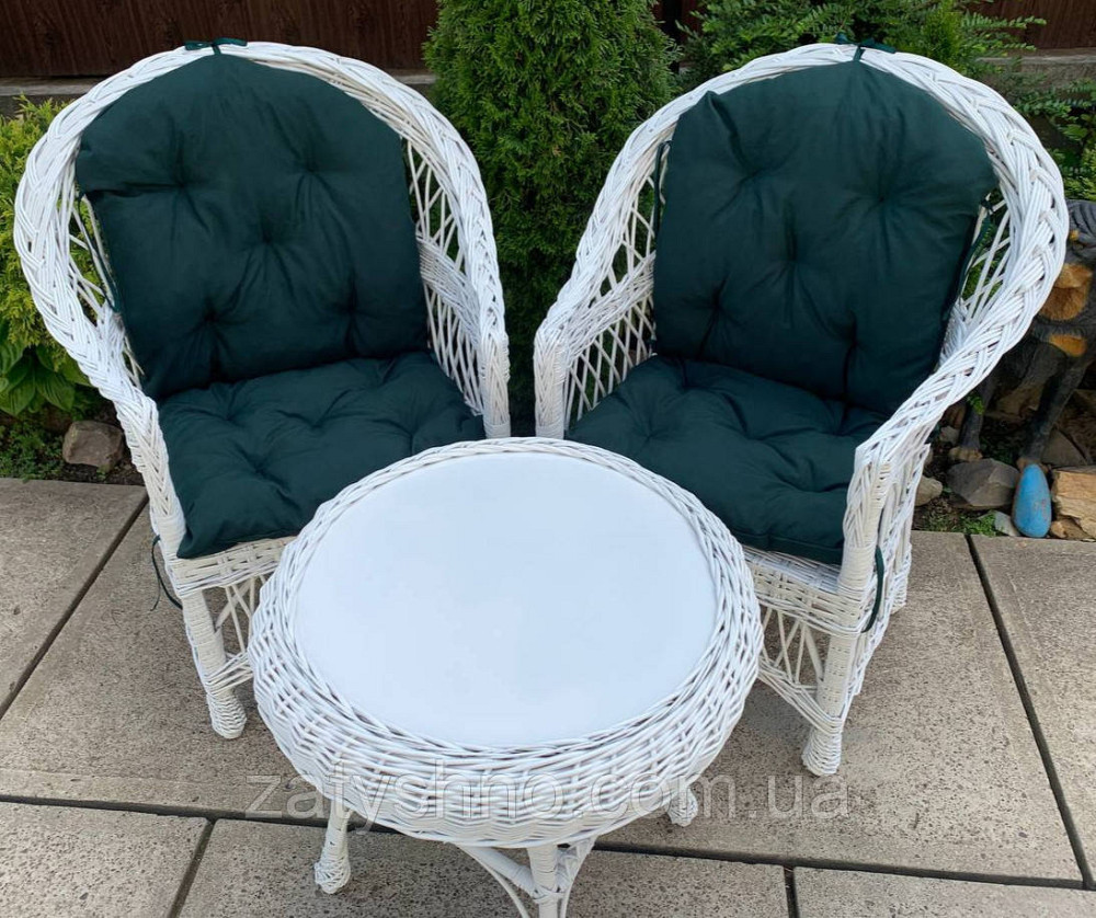 Меблі плетені з лози, набір Київ - фото 2