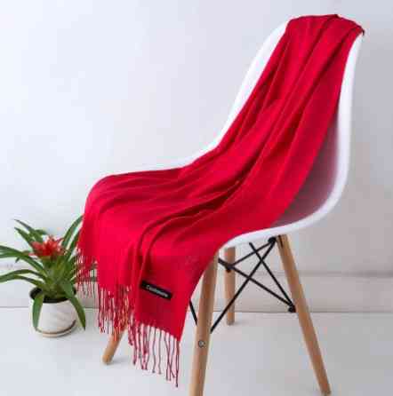 Шарф осінній жіночий 170 на 60 см червоний Київ