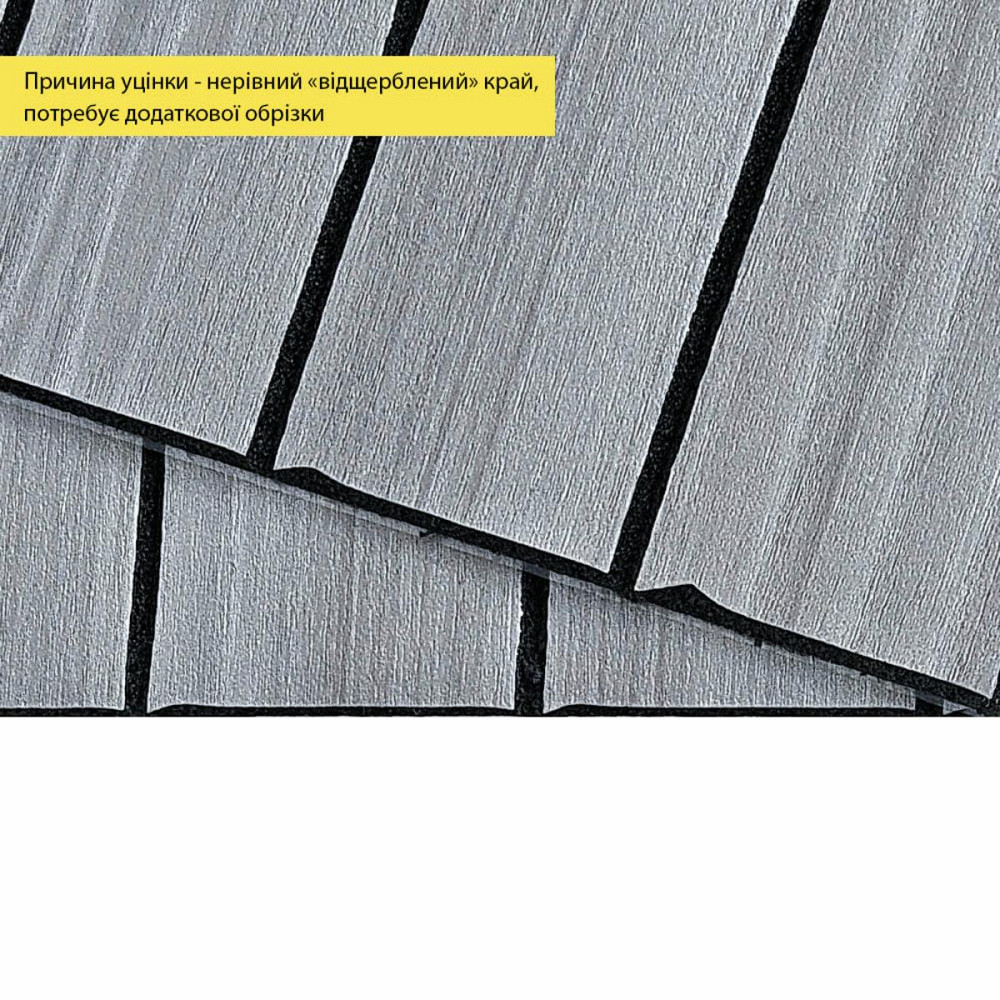 УЦЕНКА. Покрытие виниловое самоклеющееся 3D рейки 600х600х2,8мм Тик седой SW-00002966 Киев - изображение 3