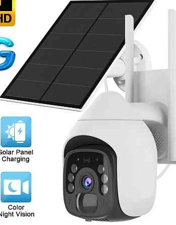 Камера 4G із сонячною панеллю SIM карта IP WiFi відеоспостереження. Харків