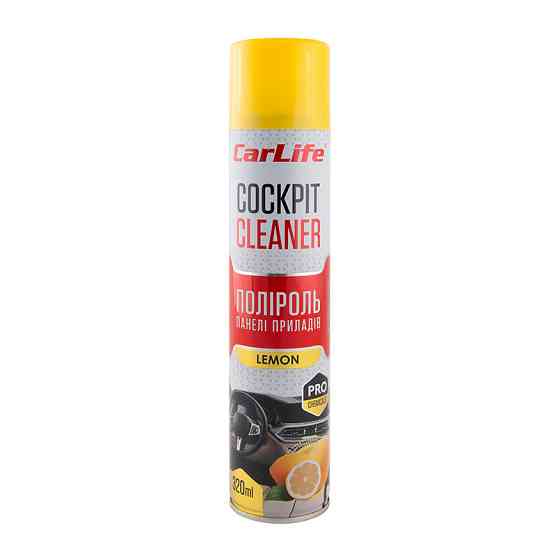 Поліроль для панелі приладів CarLife Cockpit Cleaner Лимон, 320мл Львів