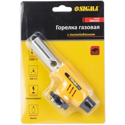 Газовий паяльник Sigma з керамічним соплом і п&apos;єзопідпалом (2901421) Вінниця - фото 6