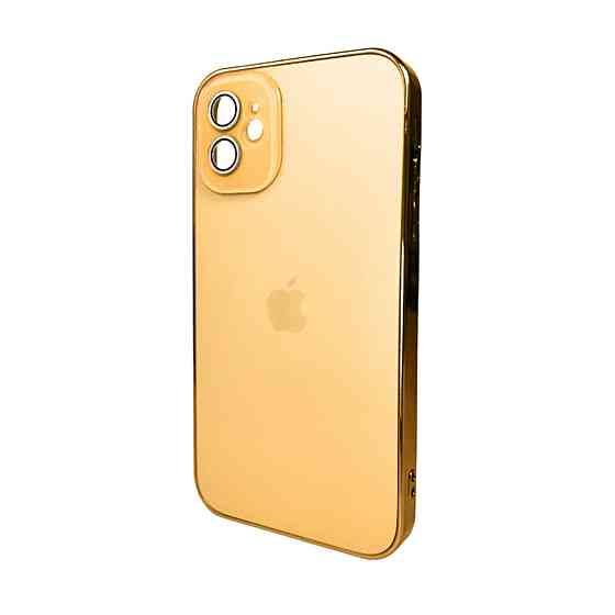 Чохол для смартфона AG Glass Sapphire Frame MagSafe Logo for Apple iPhone 12 Gold Киев