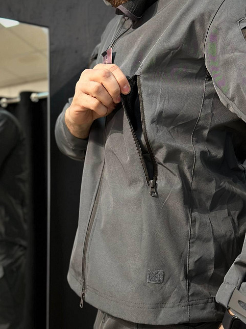 Softshell костюм чоловічий сірий водонепроникний вітростійкий куртка і штани для літа Львів - фото 5