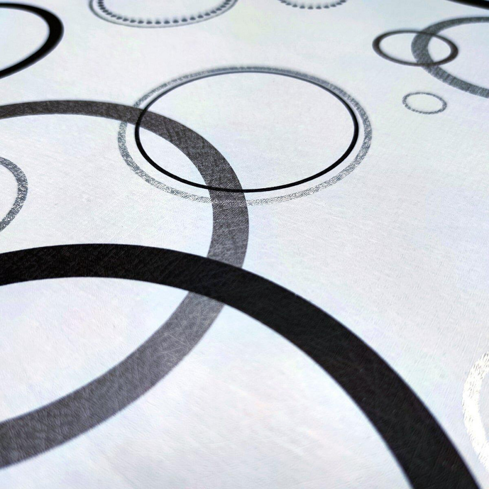 Самоклеющаяся пленка 0,45х10м х 0,07мм Серебряные круги SW-00001201 Днепр - изображение 2