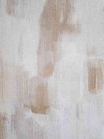 Шпалери вінілові на флізеліні гарячого тиснення DU&KA 1.06х10 вензель основа під штукатурку сірі коричневі Київ