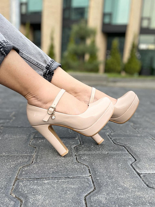 Туфлі жіночі STILLETA D280-J250-4 бежеві (весна-осінь, еко-лак) (3599) 34р.37р.39р. 39 Коломыя - изображение 1