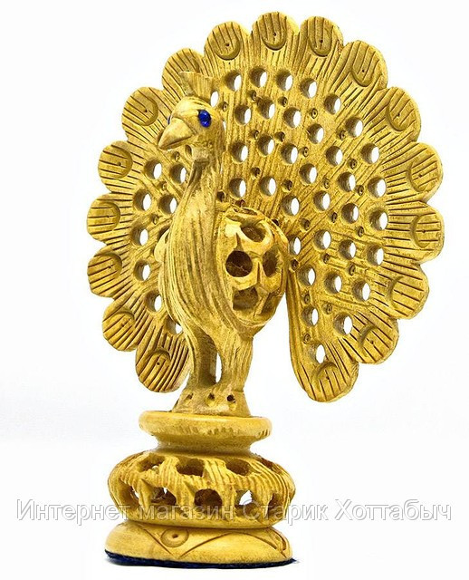 Статуэтка Павлин из дерева Киев - изображение 1