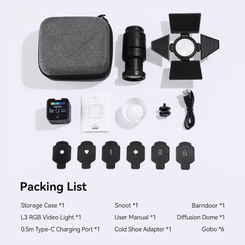 RGB Відеосвітло Ulanzi Vijim L3 Київ - фото 5