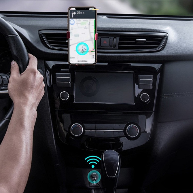 Аудіо Bluetooth 5.0 приймач Baseus BA01 Wireless Bluetooth Transmitter з USB і 3.5мм AUX роз'ємами (Чорний) Николаев - изображение 8