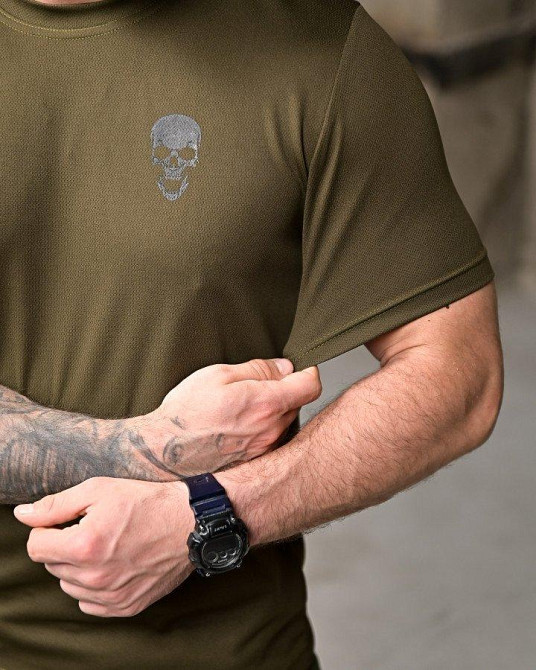 Тактическая потоотводящая Футболка Дева 7.62 олива  ПП7813 Одесса - изображение 6