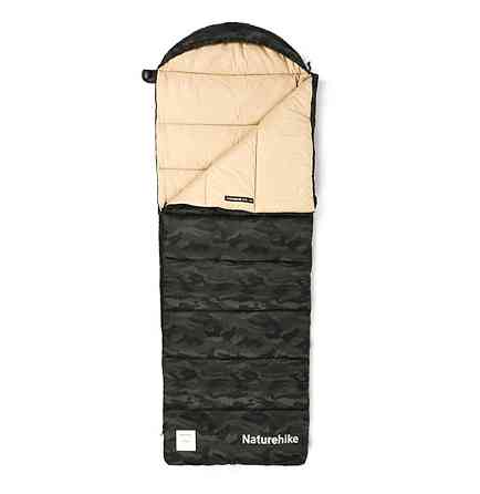 Спальный мешок с капюшоном Naturehike M320 CNK2350WS023 левыйй (Зеленый камуфляж) Винница