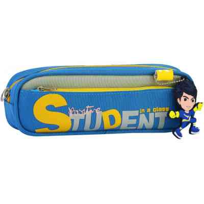 Пенал Cool For School 2 відділення з брелоком Блакитний (CF6899-blue) Вінниця