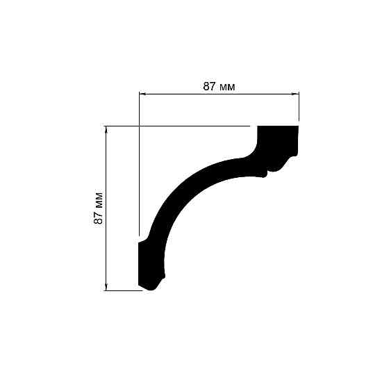 Карниз полиуретановый гладкий Gaudi Decor P 962 Днепр