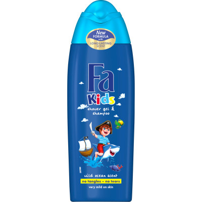 Детский гель для душа Fa Kids Храбрый пират для мальчиков 250 мл (9000100662468) Винница - изображение 1