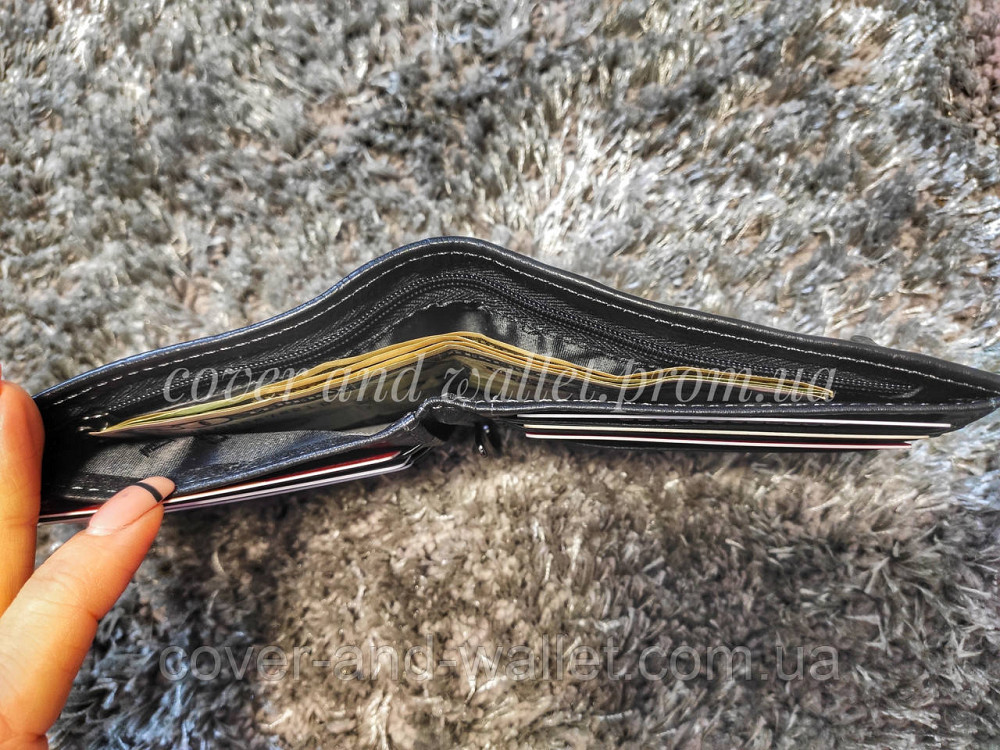 Стильное кожаное мужское портмоне с зажимом на магнитах Marco Coverna MC 22-555 Киев - изображение 19