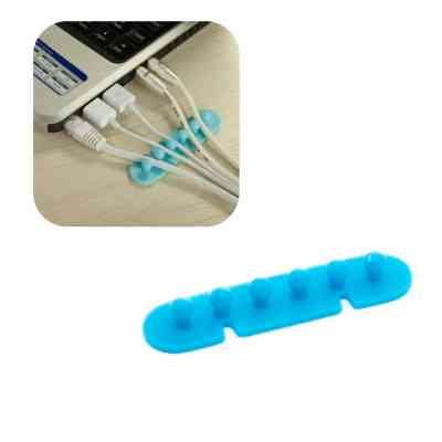 Держатель для кабеля Extradigital CC-595 Cable Clips, Black/Blue (KBC1725) Винница