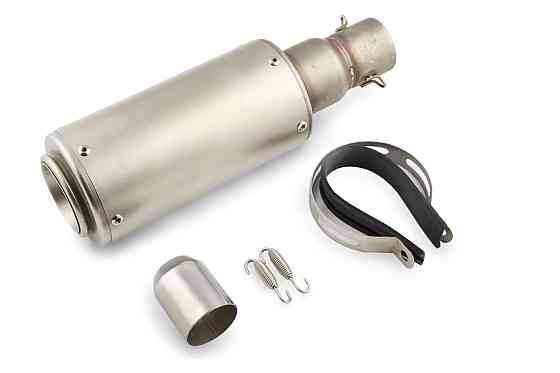 Глушник (тюнінг) 325*10 см (нержавіюча сталь, овал, сірий, прямоток) (akrapovic) 118 Мукачево