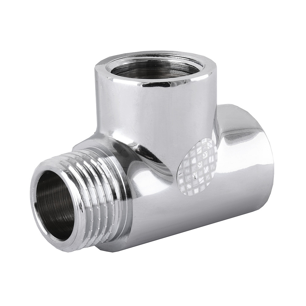 Трійник SOLOMON 1/2″ ВВЗ хром 8202 Луцк - изображение 1