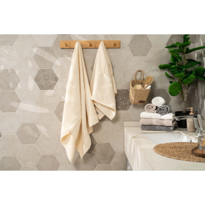 Рушник Ardesto набір махрових Lotus 2 шт 50х90 см індіго, 70х140см, 100% бавовна, айворі (ART2357IV) Вінниця - фото 8