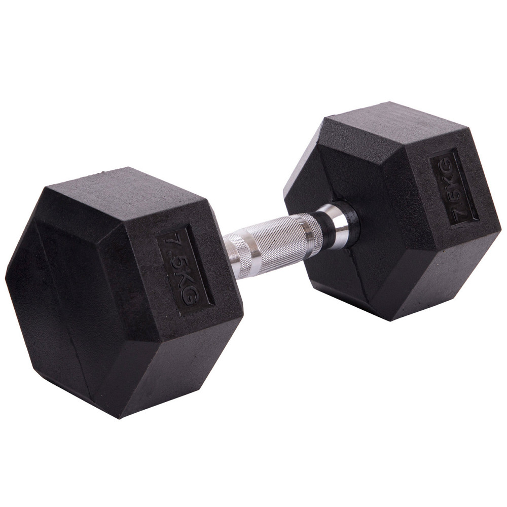 Гантель 7.5 кг цельная шестигранная SP-Planeta-80075-7_5 Киев - изображение 1