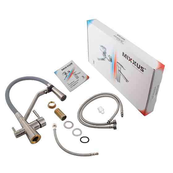 Кухонний змішувач Mixxus Premium Magnet 021 SS COLOR REFL.GREY MI6976 Харків