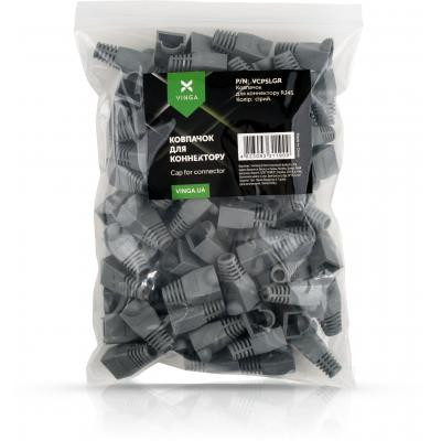 Колпачок коннектора Vinga RJ45 grey (VCPSLGR) Винница - изображение 1