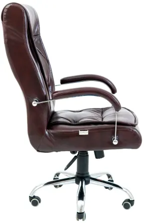 Офісне Крісло Керівника Richman Telavi Madras Bordo Хром М2 AnyFix Бордовий Київ