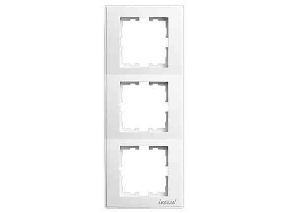 MIRA Рамка 3-я вертикальная без вставки белый Lezard Харьков