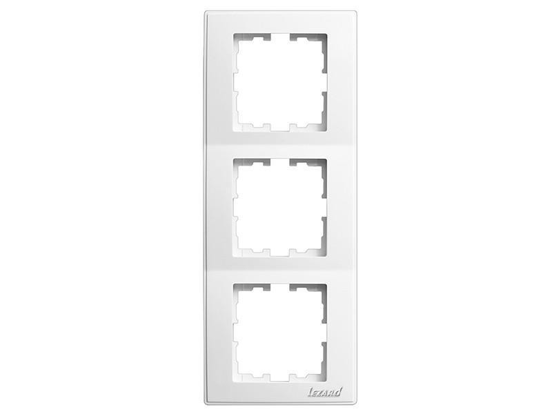 MIRA Рамка 3-а вертикальна без вставки білий Lezard Харків - фото 1