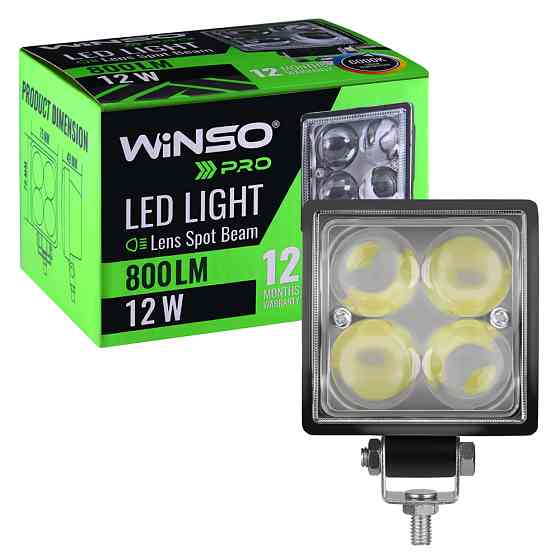 Фара светодиодная Winso Pro Epistar 4D точечный 10-30V, 12W (4x3W), 1шт (780140) Львов
