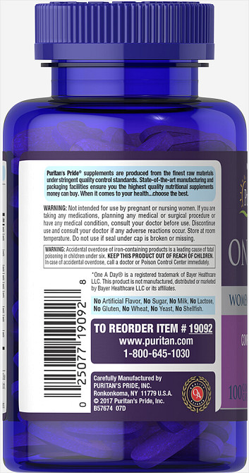 Мультивитамины для женщин (Women's Multivitamin) 100 капсул Київ - фото 3