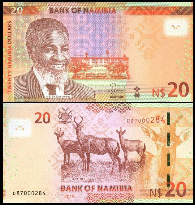 Namibia Намибия - 20 Dollars 2015(2022) UNC Полтава - изображение 1