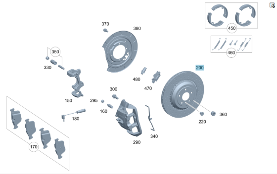Mercedes-Benz  A1644231212 Гальмівний диск задній 300 х 14 мм ML W164 R-class short W251 R-class long V251 Одеса