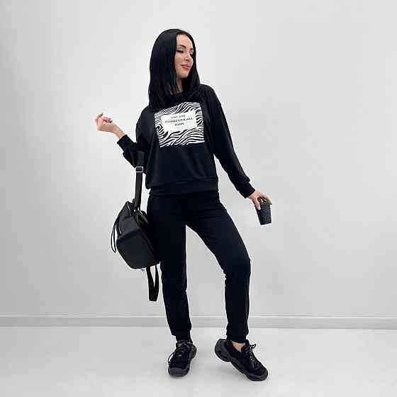 Трикотажный спортивный костюм с принтом Condor батал Киев