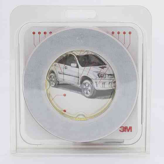 Скотч двосторонній 12мм х 5м 3M 1100 "Plus Tape" чорний, 70320 Київ