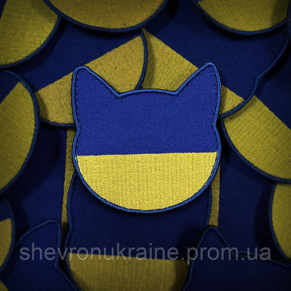 Шеврон КОТИК (Форма контурна. На липучке) Размер 6.7x6.7см Киев - изображение 1