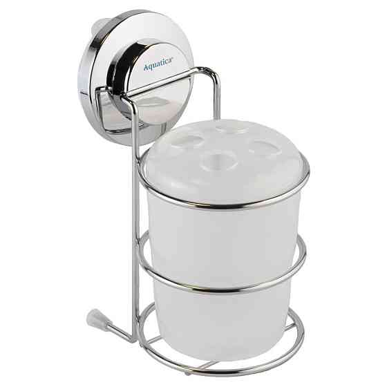 Стакан на вакуумному присоску s38 73×100×163мм AQUATICA (9783825) Київ