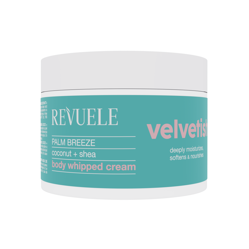 Крем для тела Нежный увлажняющий Palm Breeze с кокосом и маслом ши VELVETISH Revuele 300 мл Киев - изображение 1