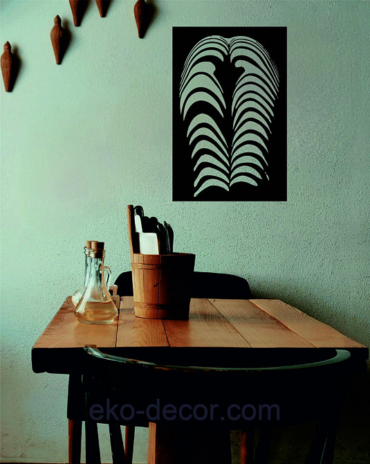 Декоративное настенное Панно «Женское Тело», Декор на стену 110*72 см, Черный Киев - изображение 9