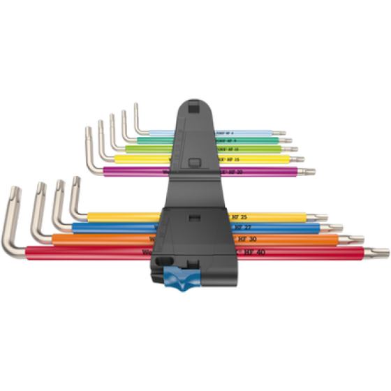 Набор цветных шестигранных ключей нержавейка с наконечником Torx 9 шт Wera 05022689001 Одесса