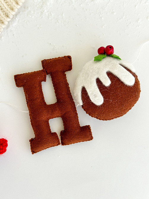 Новогодняя герлянда из фетра ручной работы - НО-НО-НО Киев - изображение 8