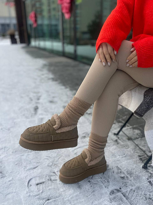 ITTS Угги жіночі ITTS хакі натуральна шкіра зима 37-41р. (555-3) Коломия - фото 3