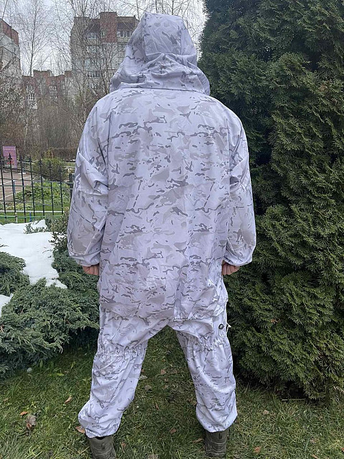 Тактический маскировочный костюм (плащевка 100% полиэстер) Белый мультикам Винница - изображение 5