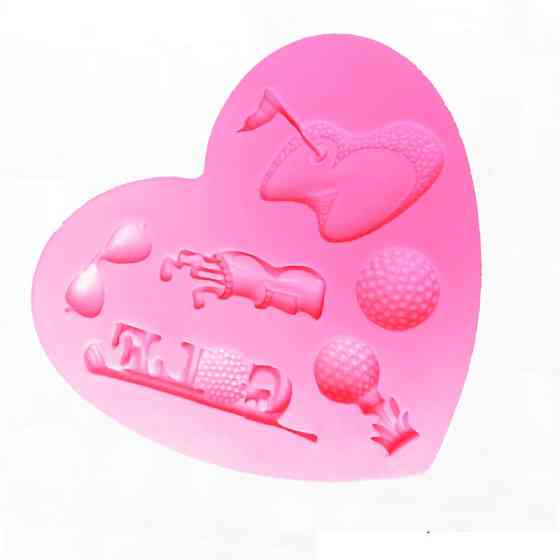 Молд силіконовий Гольф 83 на 74 мм рожевий Київ